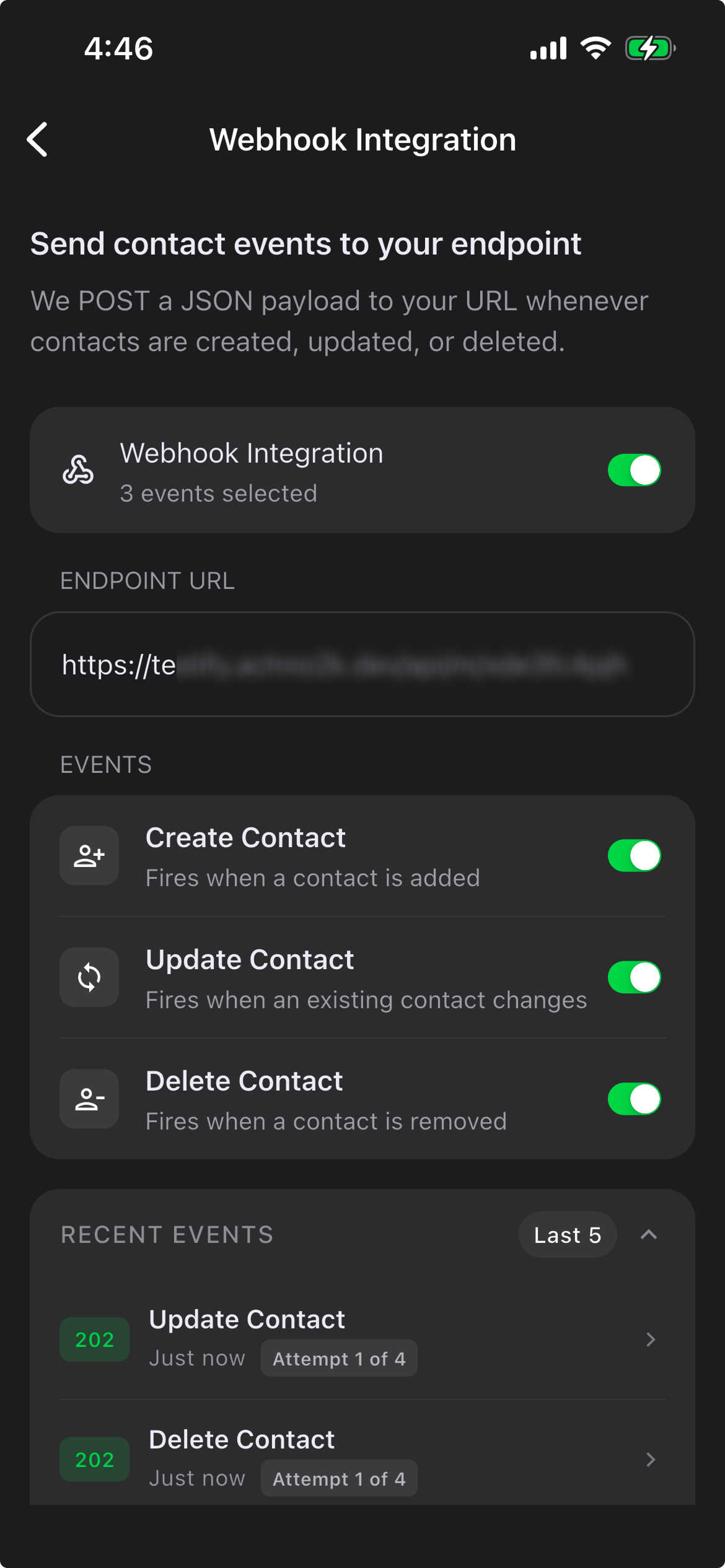Referral contacts from ConnectMachine synced into a practice's CRM