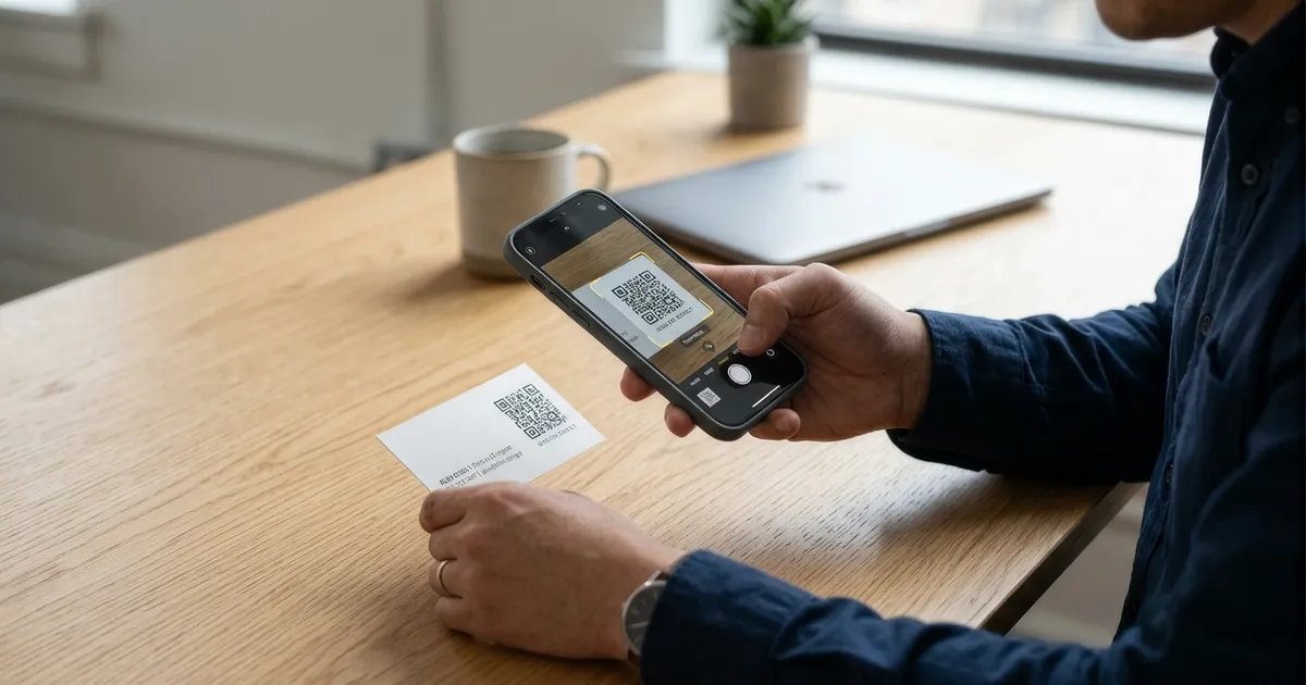 Une pile de cartes de visite en papier scannées en données de contact structurées