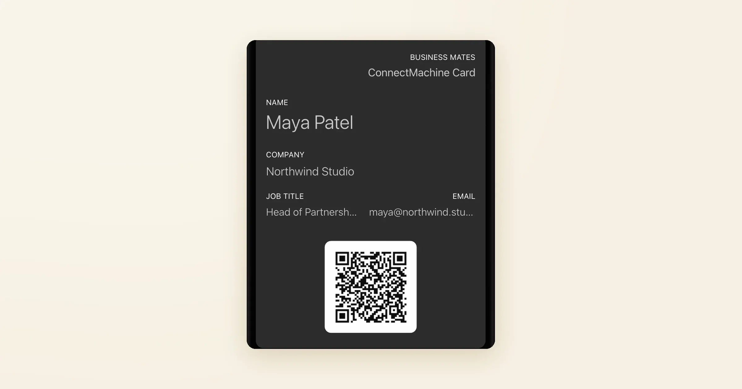 Carte de visite dans Apple Wallet