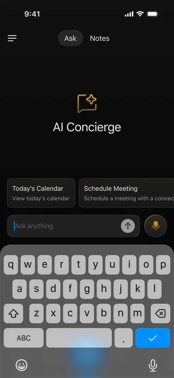 ConnectMachine app screen